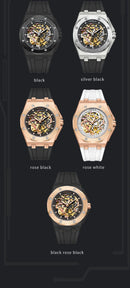 Onola relógio de pulso masculino esportivo de luxo, à prova d'água, automático, mecânico