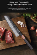 8.2 "japonês kiritsuke chef faca de aço damasco corte afiado carne vegetal cutelo vg10 mão forjada facas cozinha profissionais