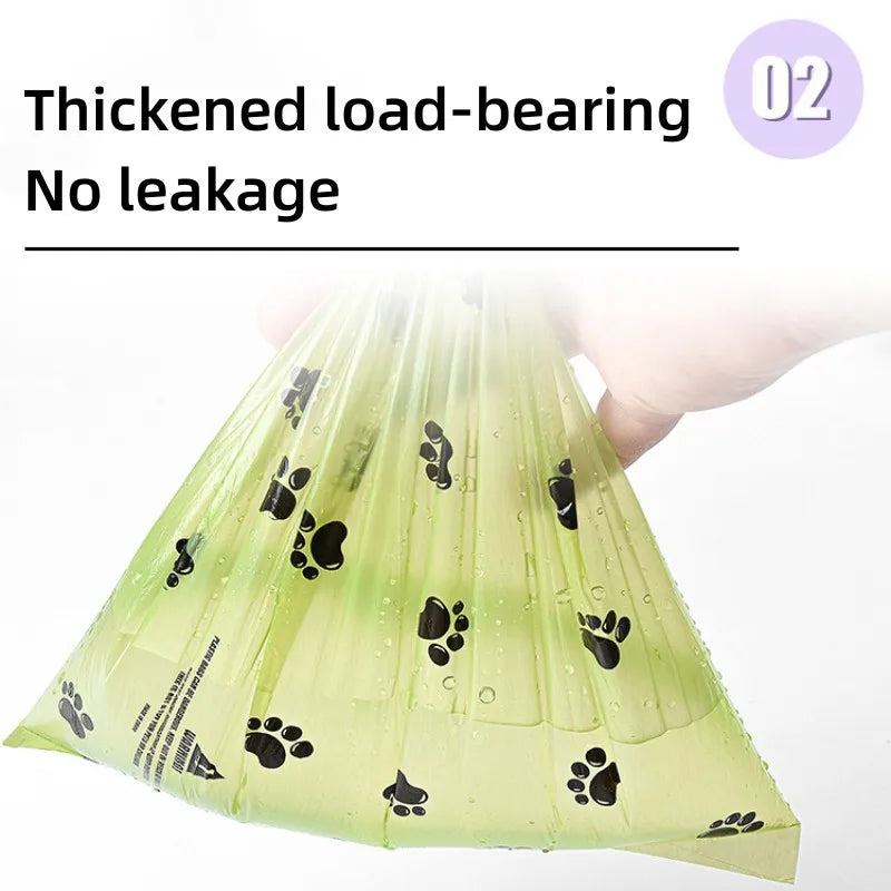 Saco de cocô de cachorro biodegradável saco de lixo para animais de estimação sacos de cocô de cachorro dispensador de saco de cocô de cachorro suprimentos de limpeza de cães produtos para cães presente