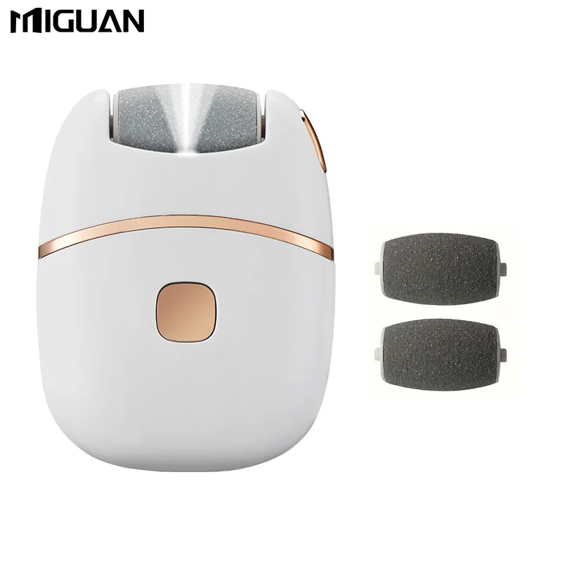 1pc moedor de pé elétrico, moedor de pé de polimento de couro grosso recarregável, moedor de pé