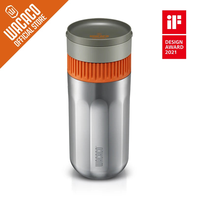 WACACO Pipamoka, cafeteira portátil combinada a vácuo multifuncional, caneca de viagem isolada, cafeteira movida a mão e pressão