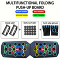 Conjunto de placa push-up portátil multifuncional barra push-up dobrável equipamentos de fitness para peito abdômen braços/treinamento traseiro