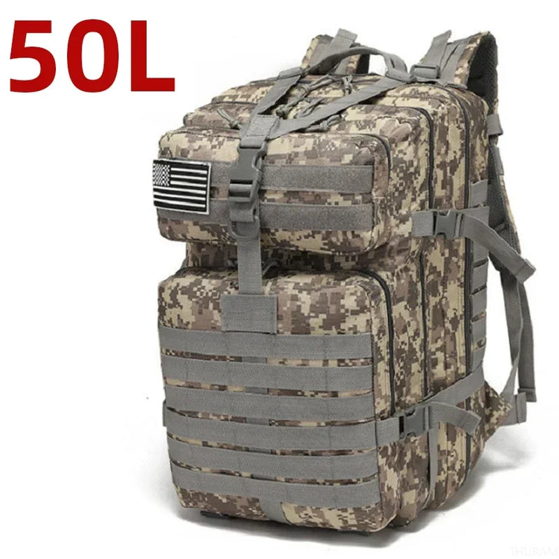 1000d náilon à prova dwaterproof água ao ar livre mochilas tático esportes acampamento caminhadas trekking pesca caça saco mochila 25l/50l