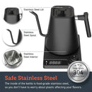 Chaleira elétrica pescoço de ganso 1200w com controle de temperatura chaleira elétrica para café e chá bule de café 110v/220v