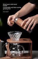 Conjunto de acessórios de café de viagem, moedor manual, suporte de armazenamento portátil, para acampamento ao ar livre, conjunto completo de presente, 6 peças