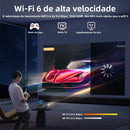2025 Novo projetor 4k 1800ANSI Projetor Android com foco automático WiFi 6 Bluetooth Beamer para filmes, ideal para casa e teatro ao ar livre