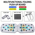 Conjunto de placa push-up portátil multifuncional barra push-up dobrável equipamentos de fitness para peito abdômen braços/treinamento traseiro
