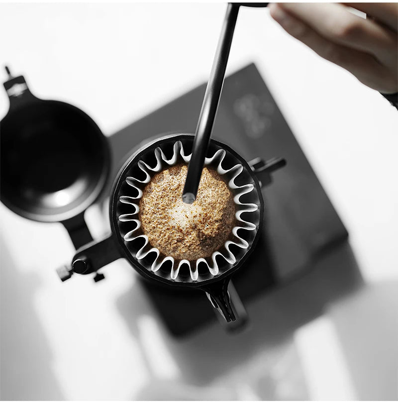 Gotejador de meteorito MHW-3BOMBER, gotejador de alumínio para cafeteira, para 1-2 copos, capa de couro, papel de filtro de bolo