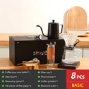 Conjunto De Café Acessórios De Café Moinho De Moinho De Moinho De Vidro Com Gotejador De Filtro Gooseneck Chaleira Especializada BaristaSet