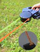 Trela retrátil automática para cães, 3m, com lanterna led, saco de resíduos, roleta, corda de tração dupla de 360 graus, suprimentos para animais de estimação