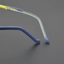 Óculos redondos de titânio ultraleve, armação de personalidade para homens e mulheres, óculos ópticos de miopia, marca de luxo, óculos de prescrição