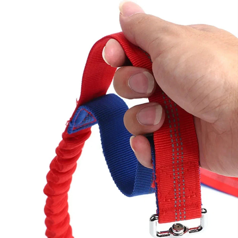 Trela retrátil para cães com corda de cintura ajustável, mão livre, corrida, ciclismo, cães grandes, elasticidade para animais de estimação, chumbo, suprimentos para animais de estimação