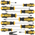 Conjunto de chave de fenda profissional atualizado com suporte de broca magnética, inclui ferramentas de fenda, Phillips, hexagonal, Torx e precisão