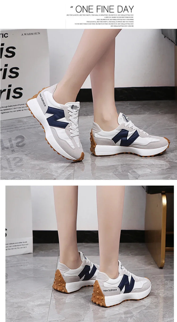 Novo estilo zugu sapatos femininosinspopular pai de sola grossa tênis2025 verão respirável temporada confortável tênis