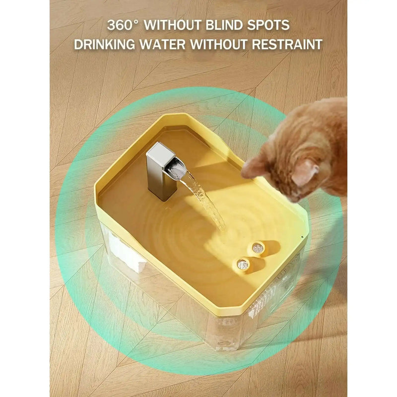 Dispensador de água automático para gatos, dispensador de fonte potável para circulação de água, tigela de água removível com filtro de bomba silencioso