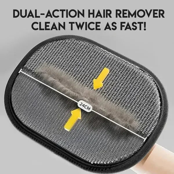 Escova removedora de pelos de animais de estimação, luvas removedoras de pelos de gatinho, escova de deshedding, luva para cachorro, gato, dupla face, pele, limpeza de pelos para carpete