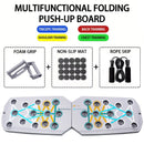 Conjunto de placa push-up portátil multifuncional barra push-up dobrável equipamentos de fitness para peito abdômen braços/treinamento traseiro