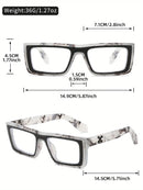 Óculos leves de luz plana estilo retrô de armação pequena, óculos anti-luz azul clássicos e versáteis para homens e mulheres