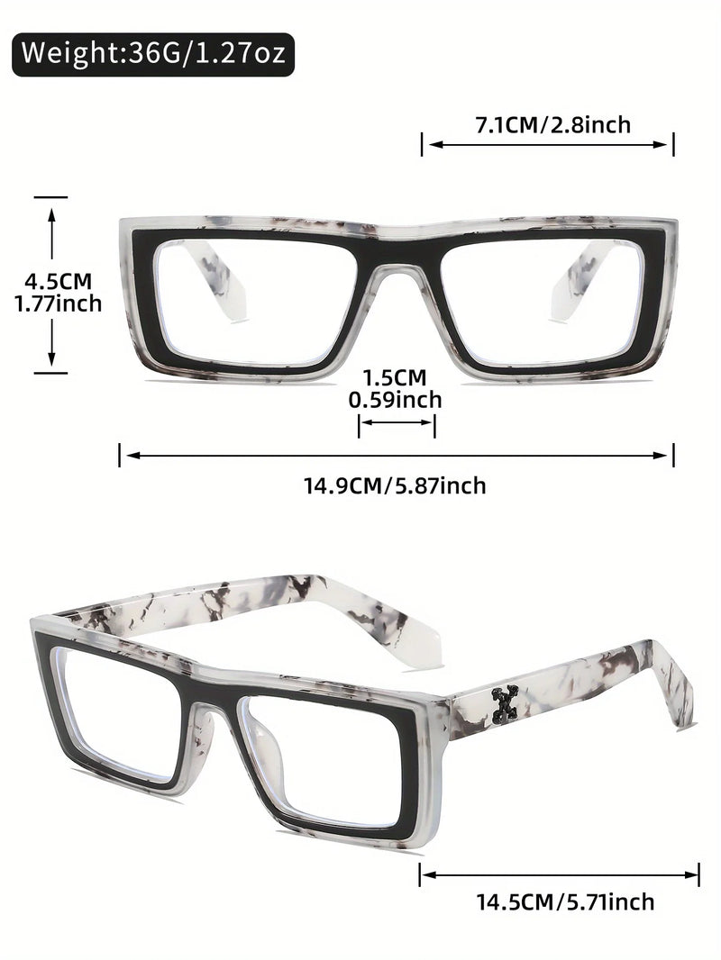 Óculos leves de luz plana estilo retrô de armação pequena, óculos anti-luz azul clássicos e versáteis para homens e mulheres