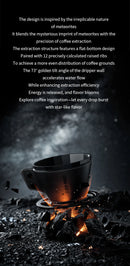 Gotejador de meteorito MHW-3BOMBER, gotejador de alumínio para cafeteira, para 1-2 copos, capa de couro, papel de filtro de bolo