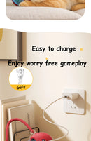 Novo gato bola interativa brinquedo bola de rolamento automático falso cauda recarregável inteligente animal de estimação brinquedo elétrico cão gato treinamento imitar mouse