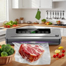 Máquina seladora a vácuo elétrica, embalagem de alimentos secos/úmidos, sacos de vedação a vácuo, cortador embutido, cozinha, armazenamento de alimentos, seladora a vácuo