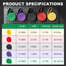 Faixa de resistência fitness, 5 ~ 120lbs, boxe, treinamento de agilidade, equipamento de ginástica, yoga, pilates, acessórios, faixa de borracha, academia em casa