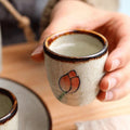 50ml estilo japonês cerâmica antigo copo de vinho branco conjunto de saquê casa retro xícara de café pote de vinho shochu copo clássico