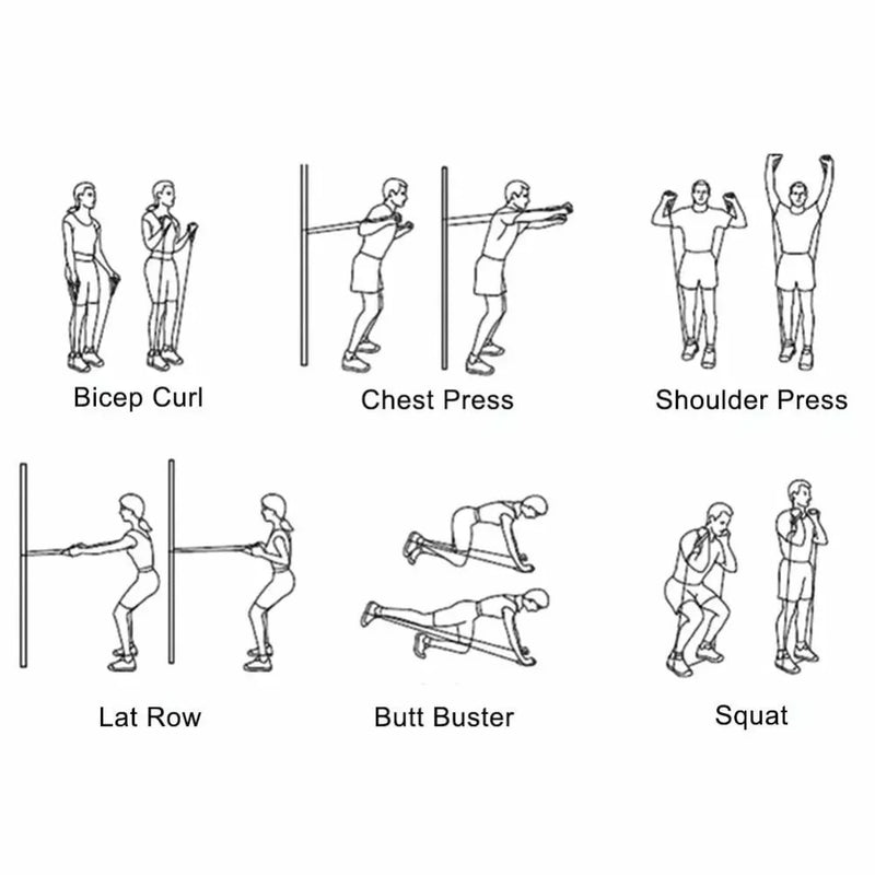 Faixa de resistência fitness, 5 ~ 120lbs, boxe, treinamento de agilidade, equipamento de ginástica, yoga, pilates, acessórios, faixa de borracha, academia em casa