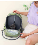 Bolsa transparente para transportar gatos, mochila de viagem ao ar livre para gatos, cães pequenos, respirável, bolsa de transporte para gatos, suprimentos para animais de estimação