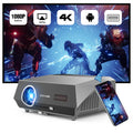 2025 Novo projetor 4k 1800ANSI Projetor Android com foco automático WiFi 6 Bluetooth Beamer para filmes, ideal para casa e teatro ao ar livre