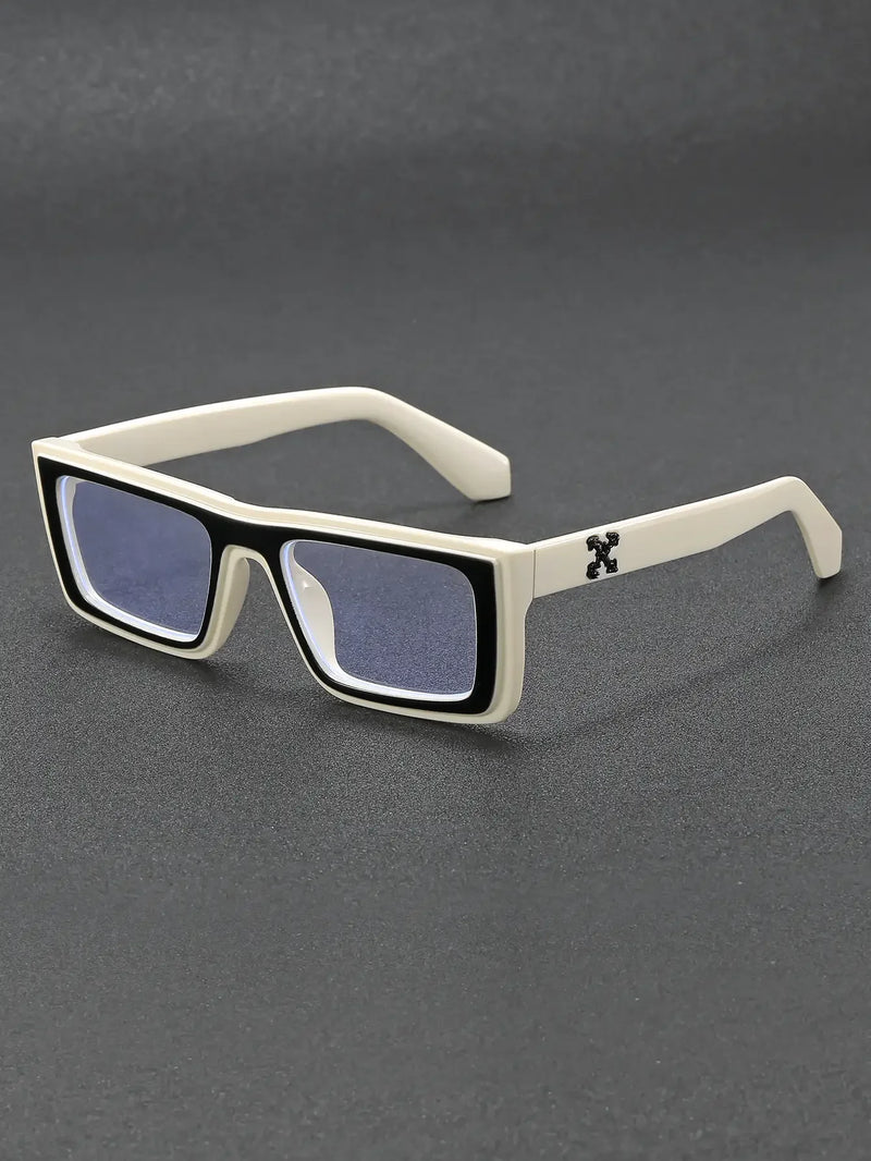 Óculos leves de luz plana estilo retrô de armação pequena, óculos anti-luz azul clássicos e versáteis para homens e mulheres