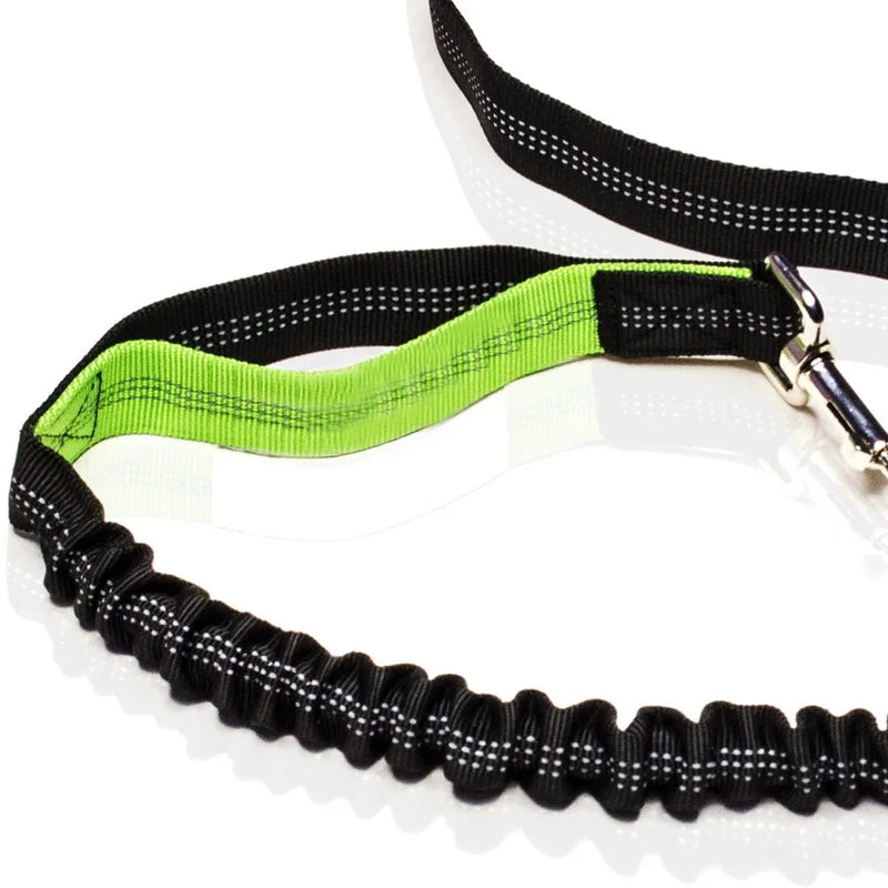 Trela retrátil para cães com corda de cintura ajustável, mão livre, corrida, ciclismo, cães grandes, elasticidade para animais de estimação, chumbo, suprimentos para animais de estimação