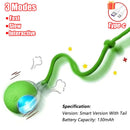 Novo gato bola interativa brinquedo bola de rolamento automático falso cauda recarregável inteligente animal de estimação brinquedo elétrico cão gato treinamento imitar mouse