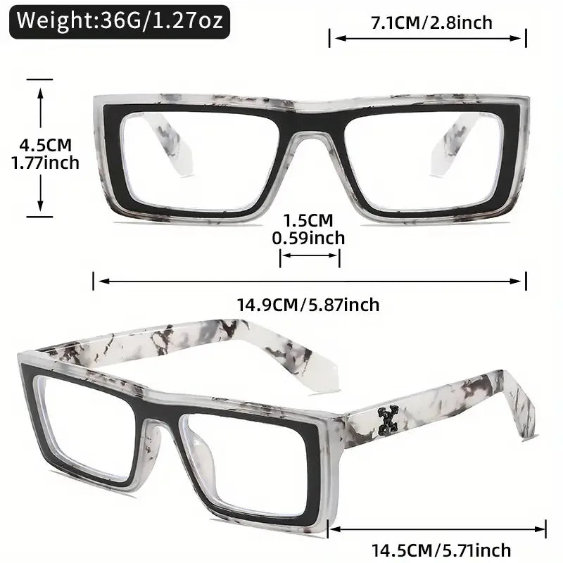 Óculos leves de luz plana estilo retrô de armação pequena, óculos anti-luz azul clássicos e versáteis para homens e mulheres