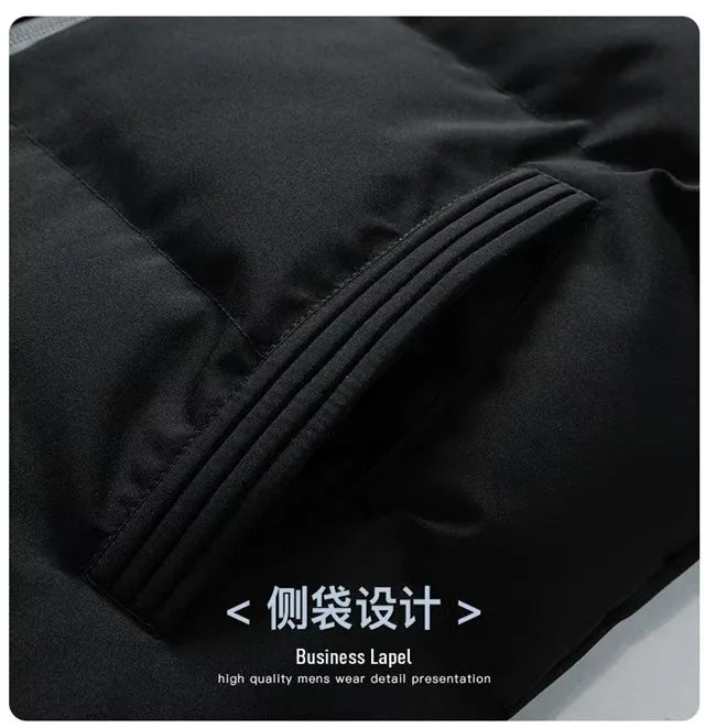 Red Bull 2025 Nova jaqueta grossa, jaqueta acolchoada de algodão quente, jaqueta esportiva casual de inverno, jaqueta à prova de vento com gola alta