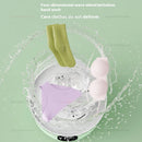 Mini máquina de lavar roupa portátil compacta, para dormitórios, viagens, acampamento, hotel, apartamento, fácil limpeza de roupas com alça