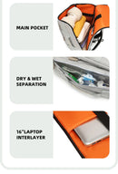 Grande capacidade saco de ginásio mochila de viagem separação seca molhada sacos de ombro mochilas esportivas ao ar livre yoga sacos de treinamento de fitness pacote