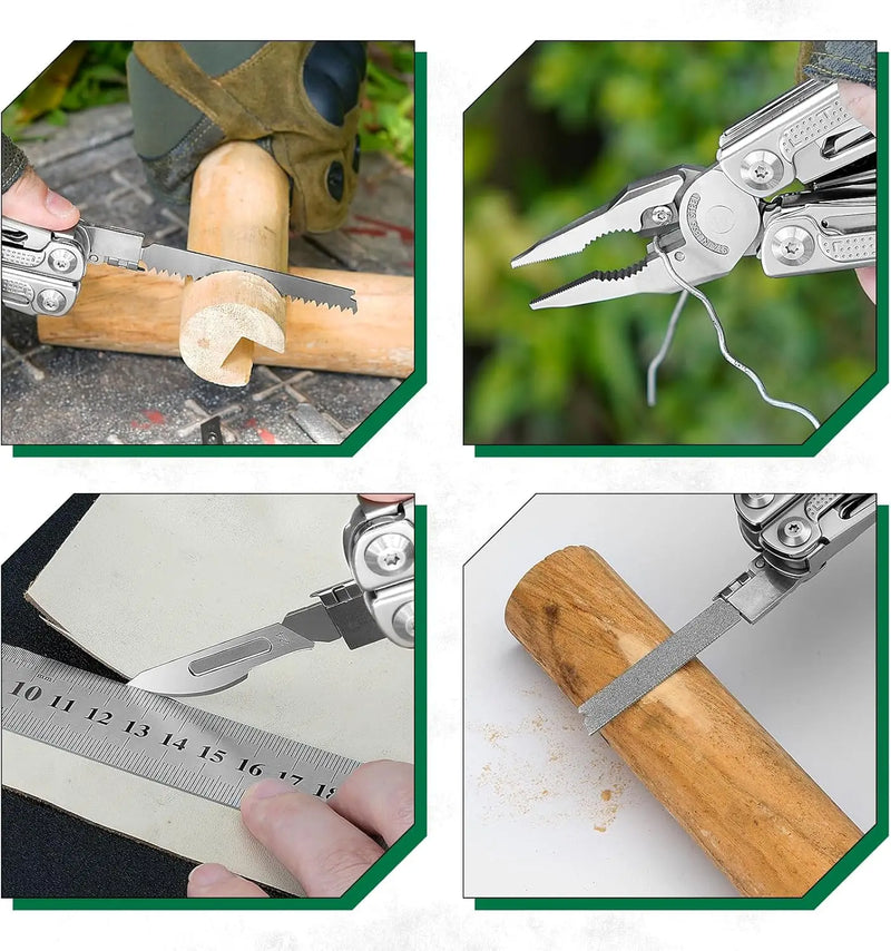 Daicamping dl301 dl30 peça substituível multi conjunto de ferramentas manuais multi-ferramentas facas dobráveis edc sobrevivência engrenagem alicate manual multiferramentas