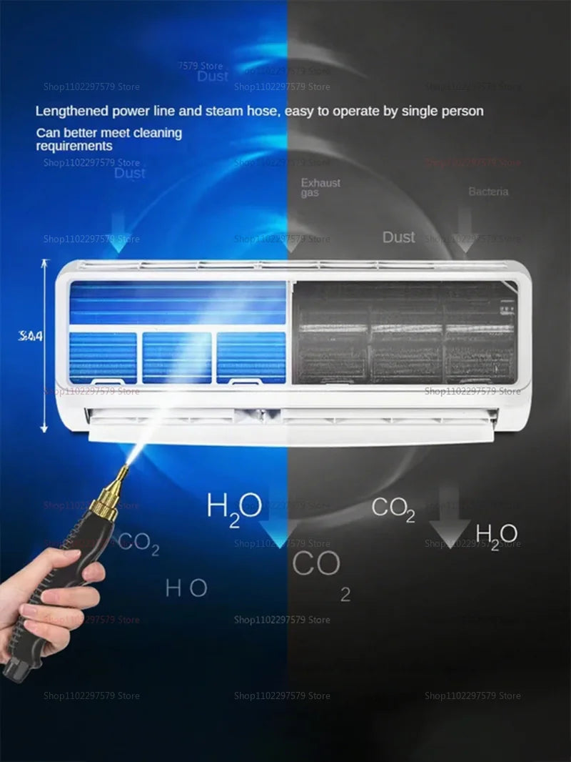 2025 limpador a vapor desinfecção de alta temperatura para exaustor de cozinha ar condicionado uso em carro doméstico 220v limpeza a vapor multi-cena