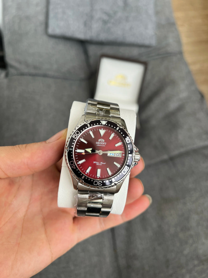 Orient relógio homem remodelar japonês relógios mecânicos automáticos à prova dwaterproof água luminosa esporte relógio de aço inoxidável masculino 1:1