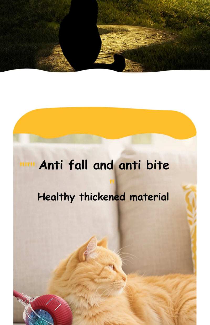 Novo gato bola interativa brinquedo bola de rolamento automático falso cauda recarregável inteligente animal de estimação brinquedo elétrico cão gato treinamento imitar mouse