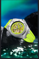 Onola relógio de pulso masculino esportivo de luxo, à prova d'água, automático, mecânico