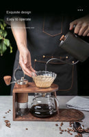 Conjunto de acessórios de café de viagem, moedor manual, suporte de armazenamento portátil, para acampamento ao ar livre, conjunto completo de presente, 6 peças