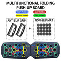 Conjunto de placa push-up portátil multifuncional barra push-up dobrável equipamentos de fitness para peito abdômen braços/treinamento traseiro