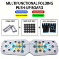Conjunto de placa push-up portátil multifuncional barra push-up dobrável equipamentos de fitness para peito abdômen braços/treinamento traseiro