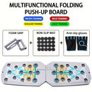 Conjunto de placa push-up portátil multifuncional barra push-up dobrável equipamentos de fitness para peito abdômen braços/treinamento traseiro