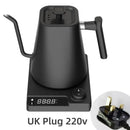 Chaleira elétrica pescoço de ganso 1200w com controle de temperatura chaleira elétrica para café e chá bule de café 110v/220v