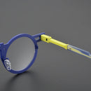 Óculos redondos de titânio ultraleve, armação de personalidade para homens e mulheres, óculos ópticos de miopia, marca de luxo, óculos de prescrição