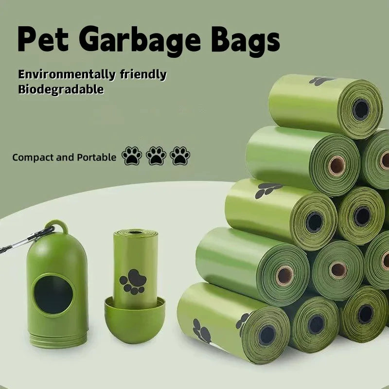 Saco de cocô de cachorro biodegradável saco de lixo para animais de estimação sacos de cocô de cachorro dispensador de saco de cocô de cachorro suprimentos de limpeza de cães produtos para cães presente